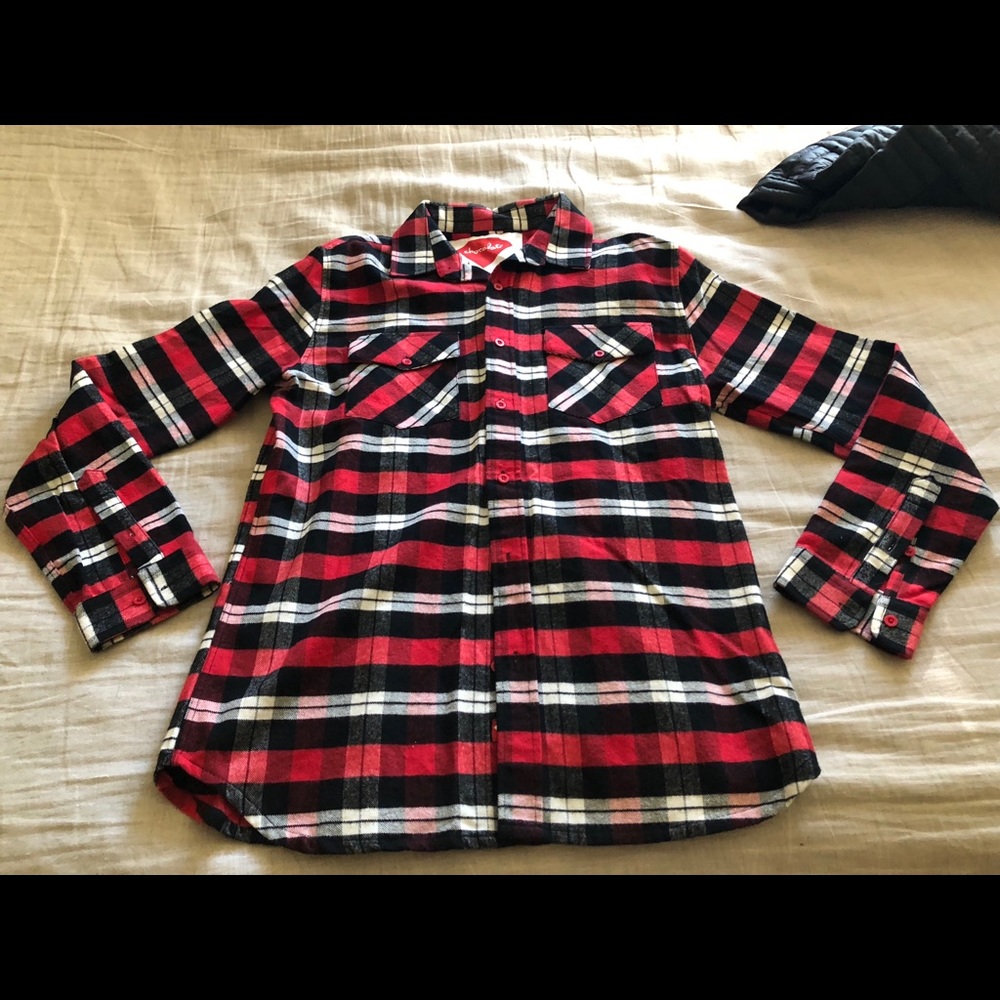 Plaid button down